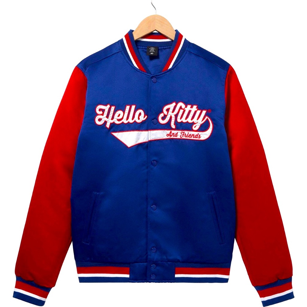 NEW Hello Kitty and Friends Blue Bomber Jacket Adult size XXL / 2XL - NWT